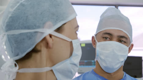 medical professionals working at a hospital