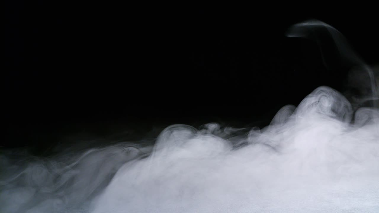 현실적인 건조 얼음 연기 구름 안개 오버레이