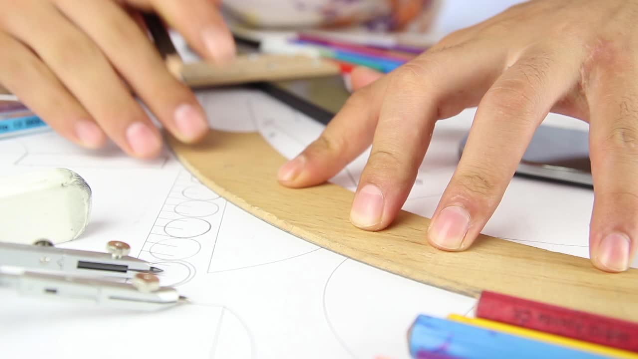 dibujo de arquitecto de estudio estudiantil