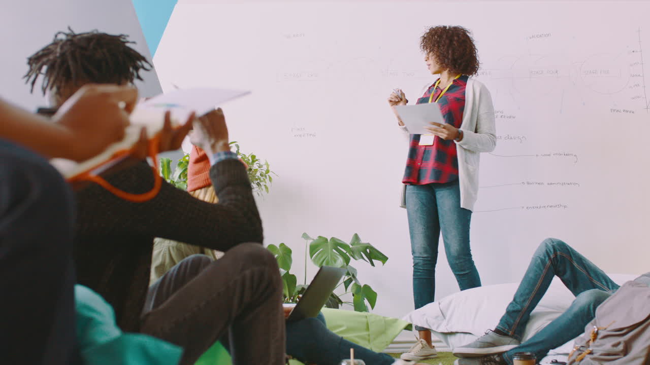 presentación, entrenamiento en la oficina