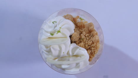 lemon lime crumble parfait