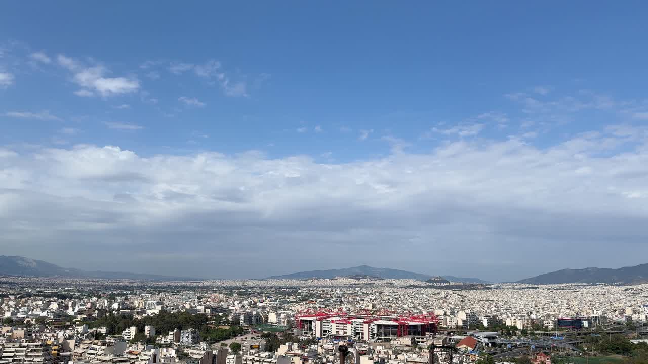 Olympiacos football team stadium exterior view, Athens Greece city Greek