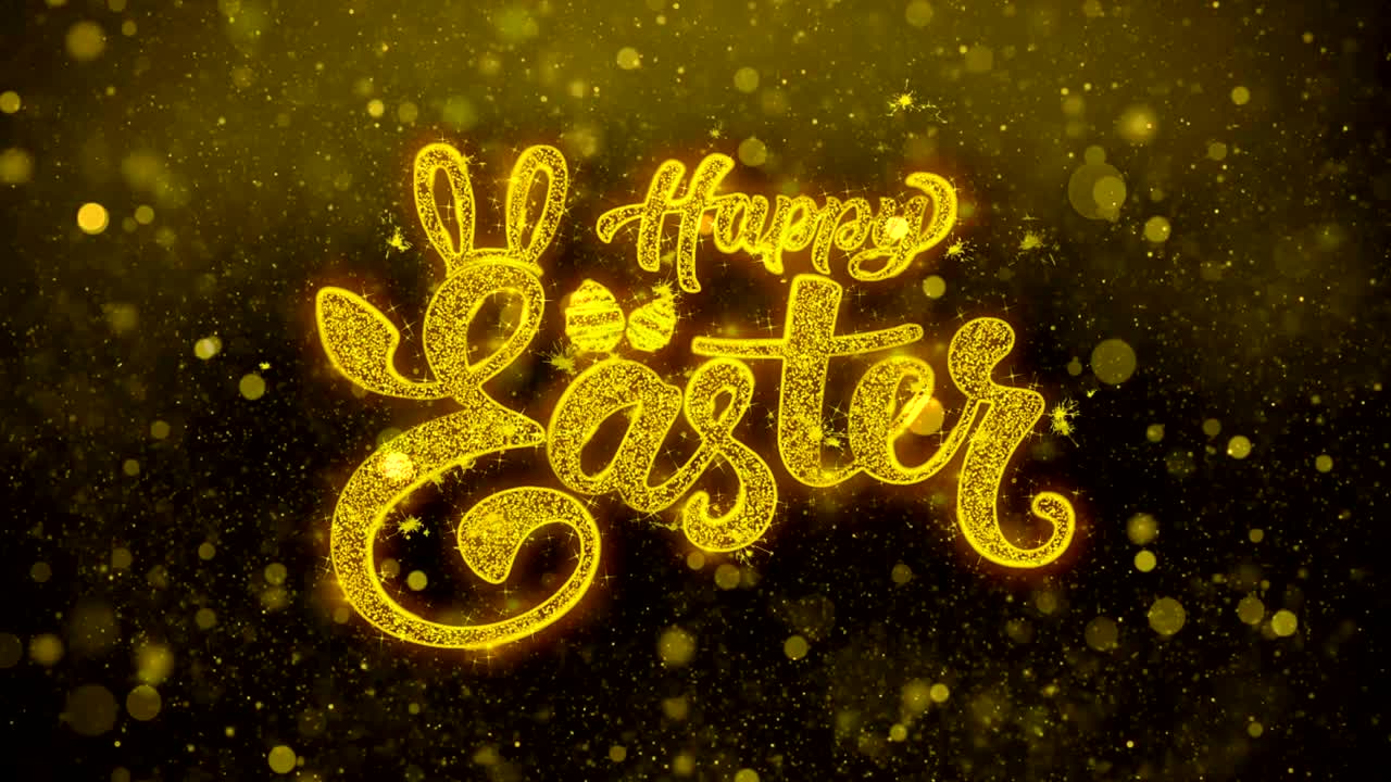 Biglietto di auguri di Buona Pasqua, Invito, Fuochi d'artificio celebrativi