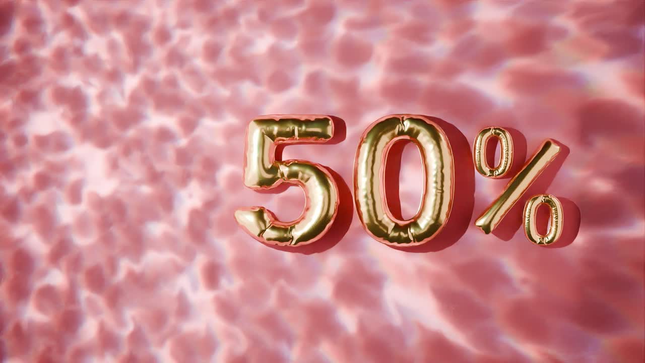 물 위에 떠다니는 황금색 50%의 물결은 은 바탕에 있습니다.