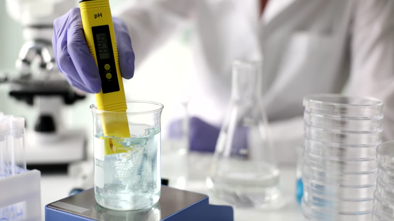 실험실 환경에서 ph 측정