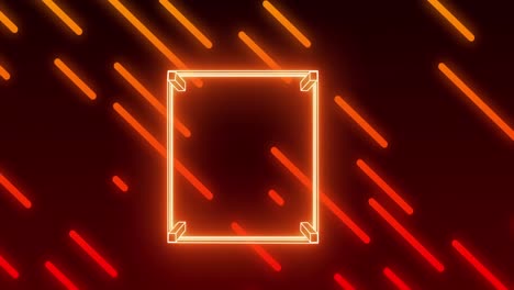 animation of shapes moving and boxing ring over black background