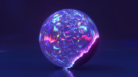 abstract iridescent sphere