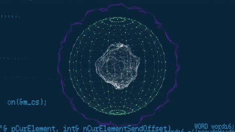 Animation-of-globe-with-connections-and-data-processing