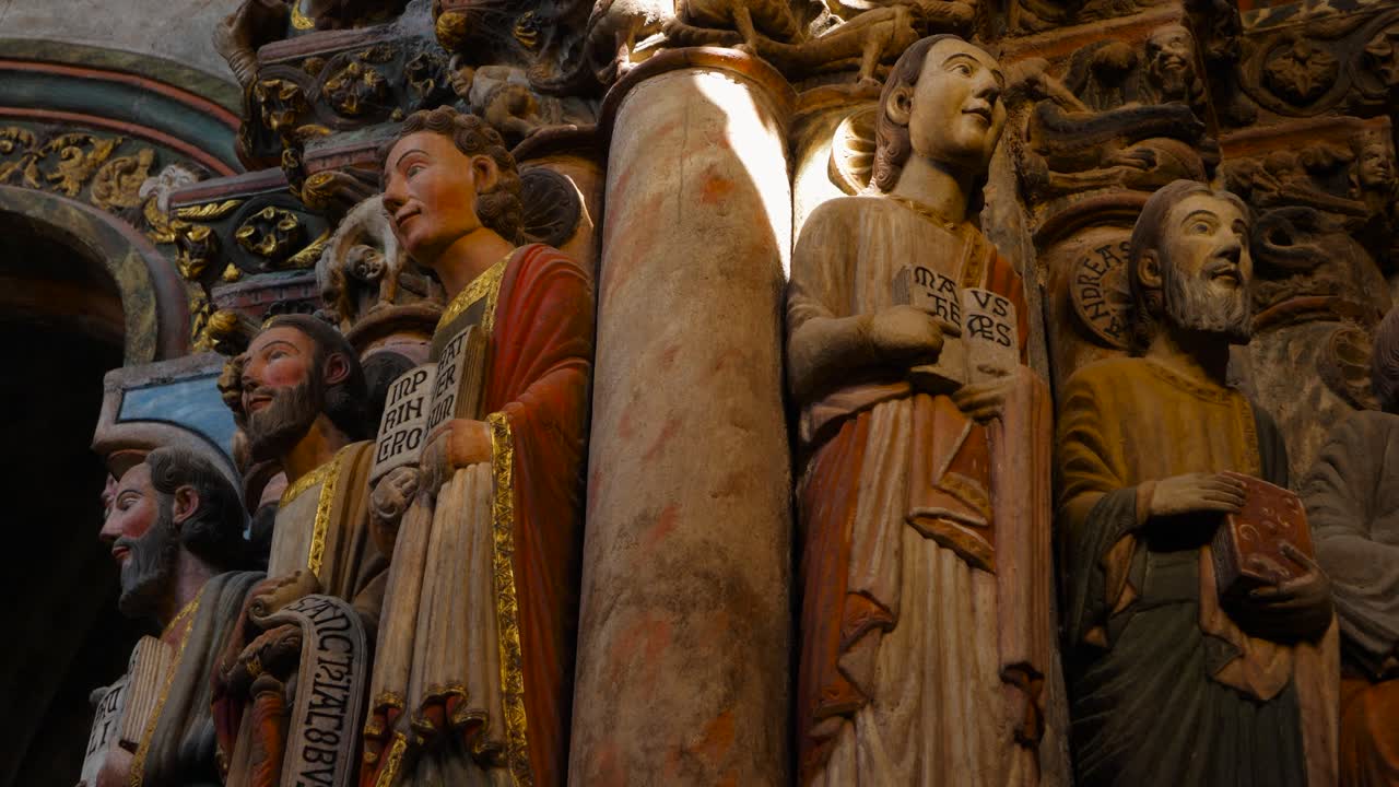 Carved Apostles of St. Martin's, Ourense, Spain