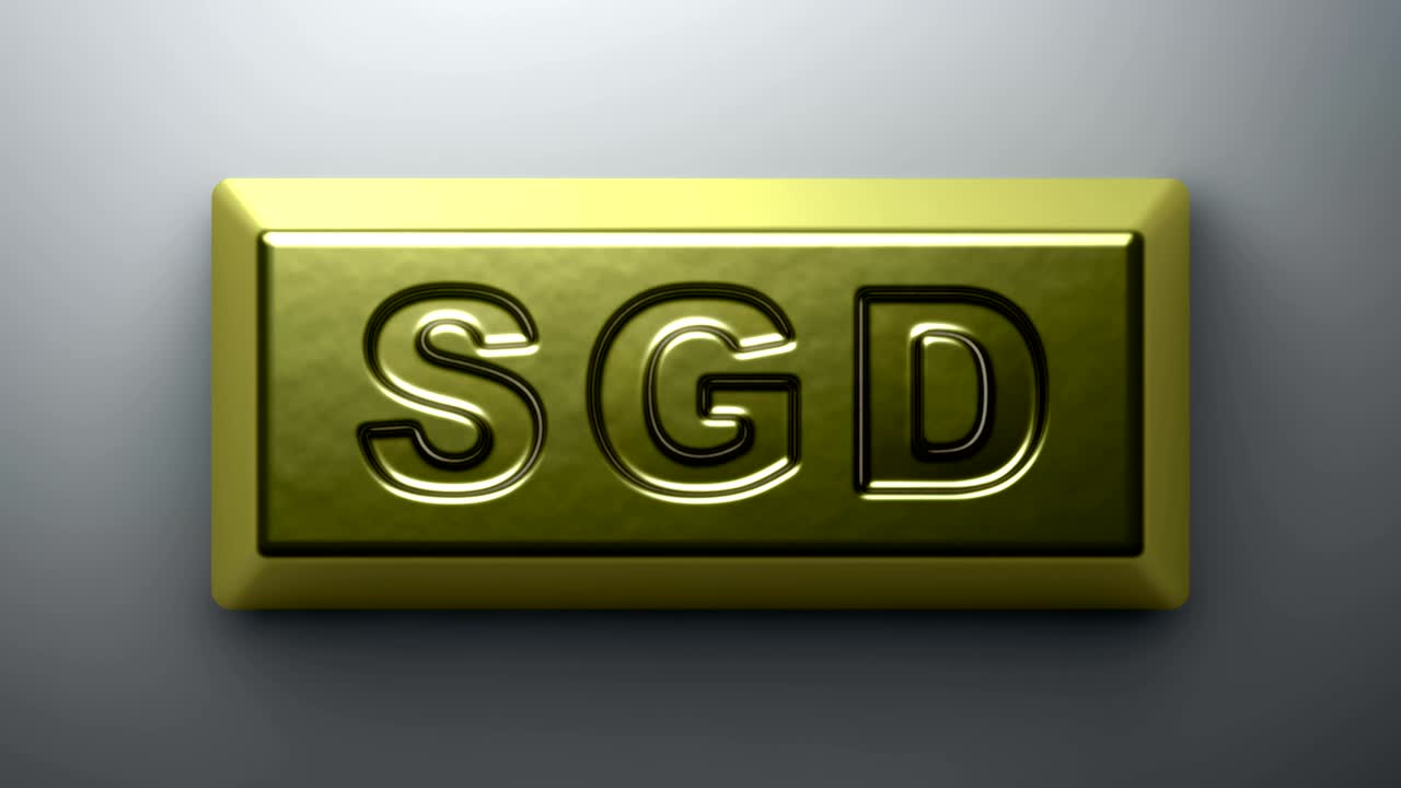 dólar de singapur. imágenes en bucle con resolución de 4k.