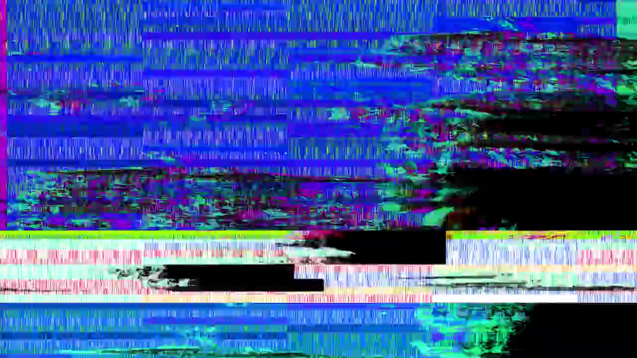 Vibrant glitch streaks background rgb separation horizontal distortion bands pixel fragmentation