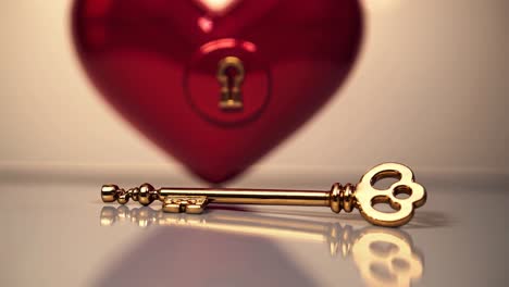 heart lock and key