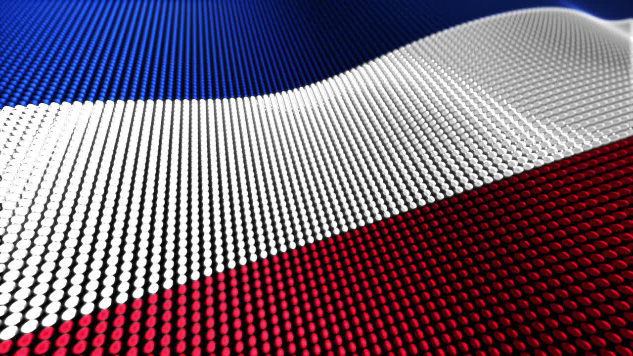 南斯拉夫王国 运动粒子国旗 4k