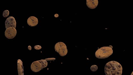 animación de bucle de galletas de chocolate