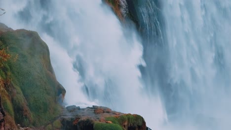 powerful waterfall cascading over rocks