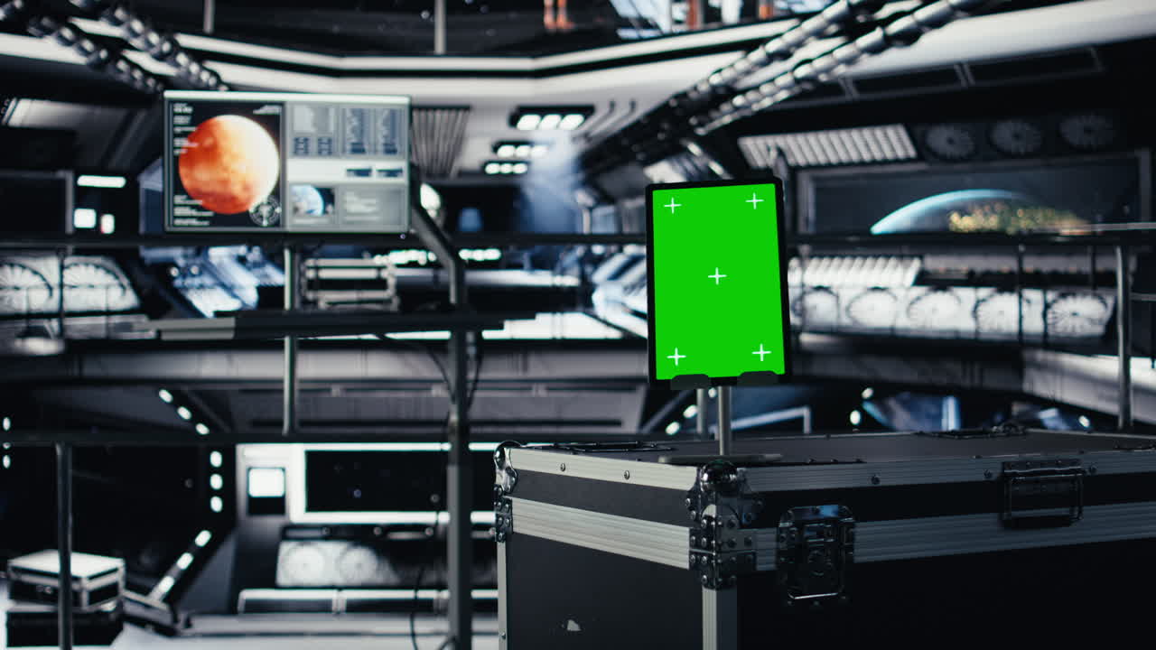 Chroma key device assisting orbit station astronauts