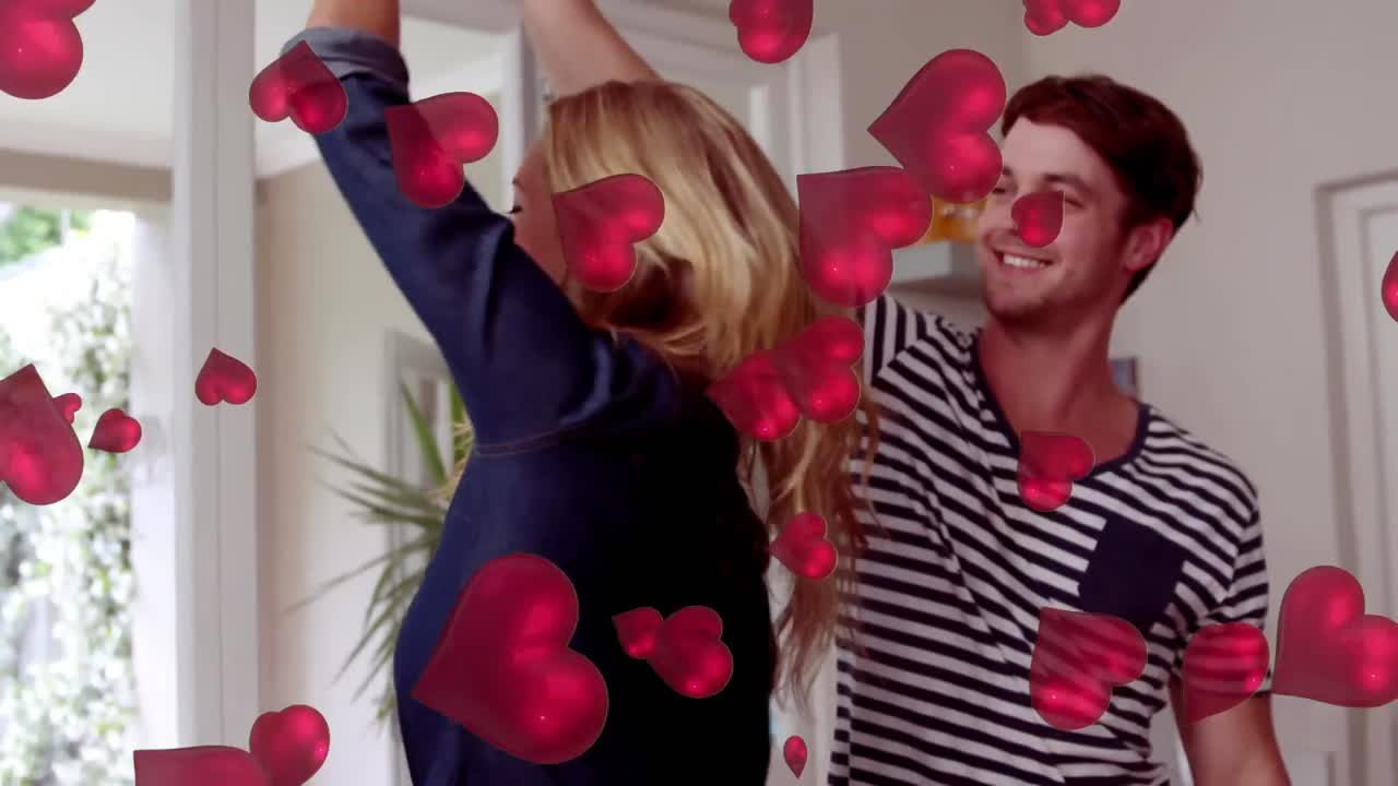 Um casal a dançar