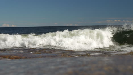 coastline of rotsidan, nordingrå in höga kusten , sweden