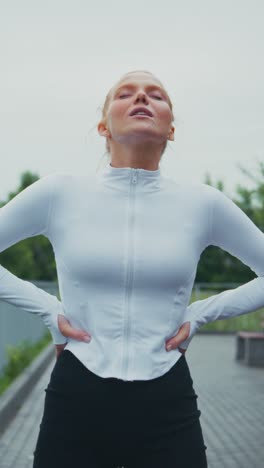a determined athlete takes a break during training, showcasing focus and dedication in a serene outdoor environment reflecting inner strength and resilience