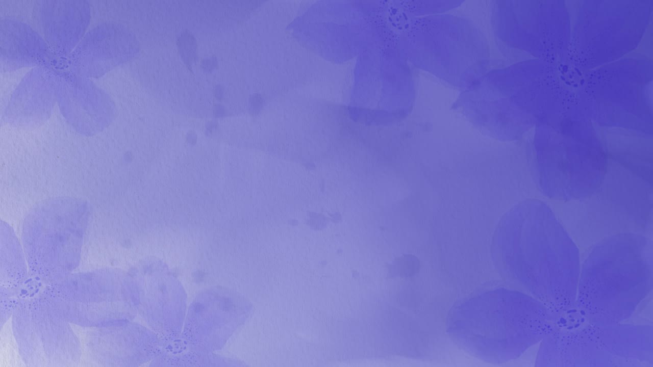 fondo de acuarela con flores, animación en bucle 4k