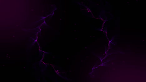 animación de rastros de humo púrpura sobre un fondo negro