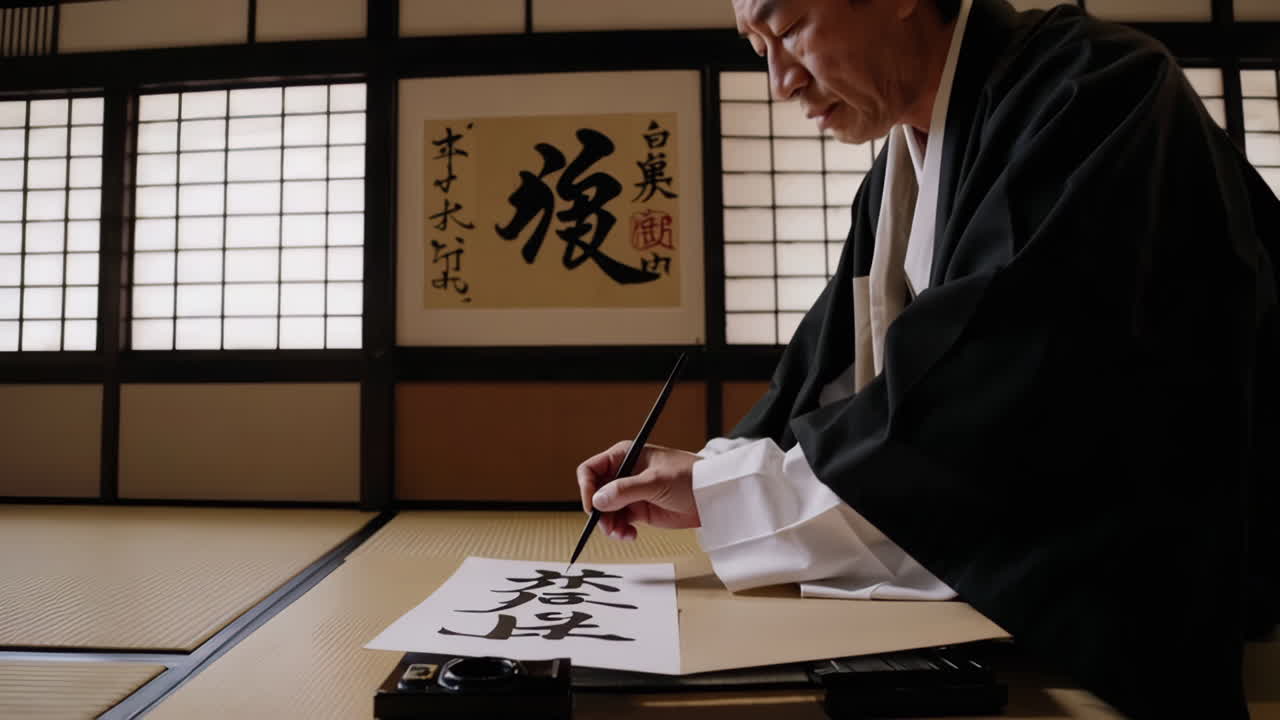 Japanese Calligraphy Lesson