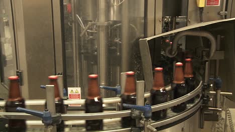 botellas zip a lo largo de una cinta transportadora en una planta embotelladora 10