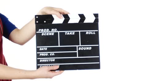 Clapperboard in Hands
