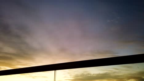 a magical sunset motionlapse over the ocean