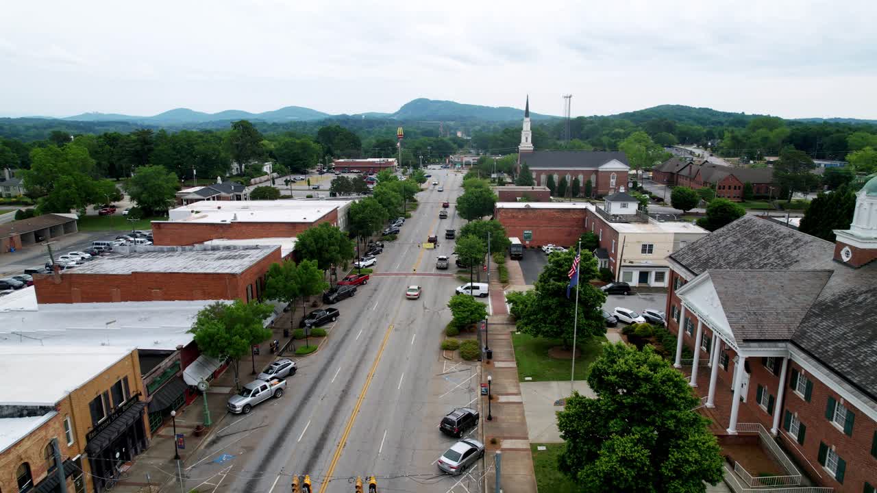 Pickens SC, Pickens South Carolina aerial push in