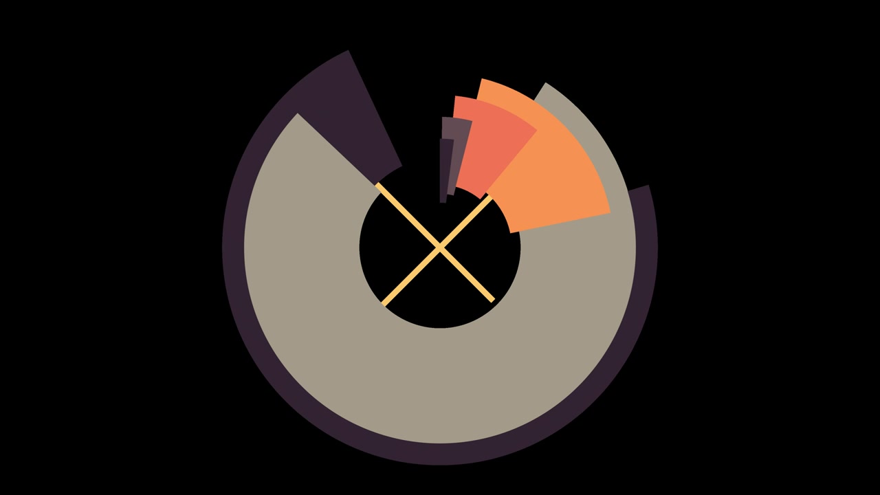4K Flat Circle Transition Element 3 (with alpha channel)