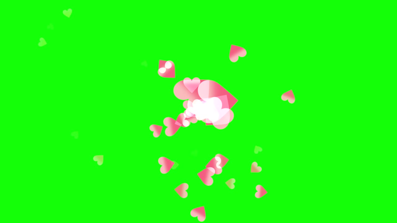 녹색 스크린과 심장 움직임