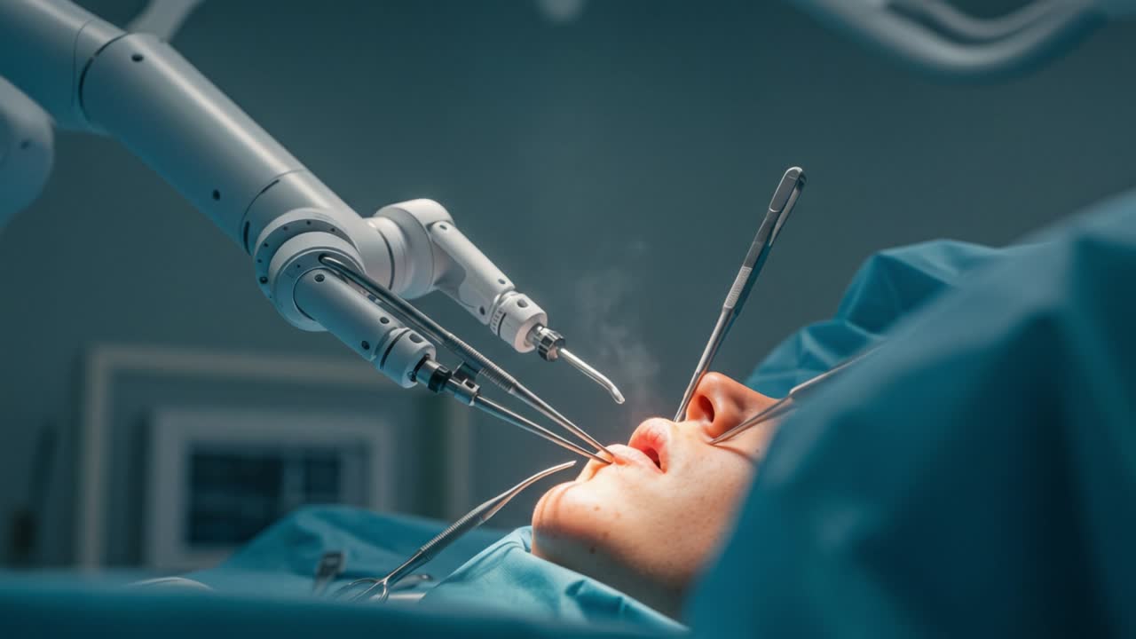A Stunning Example of Robotic Surgery: Advanced Technology Performing Precision Procedures on a Patient in a Clinical Setting with Focused Attention on the Surgical Area