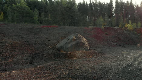 moving away from one huge stone in the middle of the frame