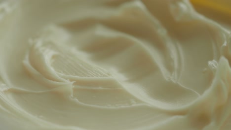 close up of a white cream