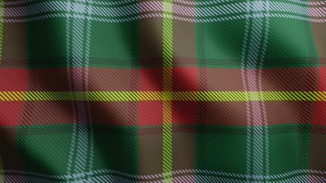 el patrón de bucle sin costuras geométrico del tartan de manitoba. el gráfico de movimiento de la superficie ondulante del tartan de canada