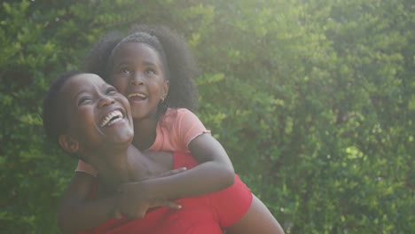 mother and daughter spending time together