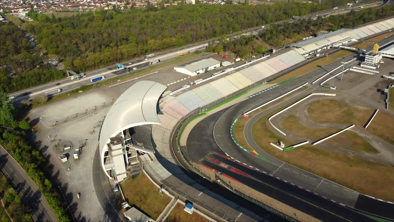 Aerial view of Hockenheimring race track