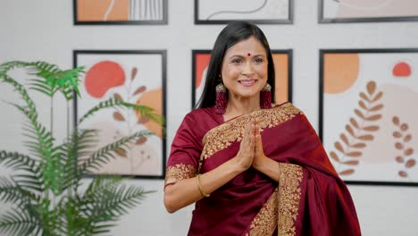 Indian-woman-greeting-namaste-to-everybody