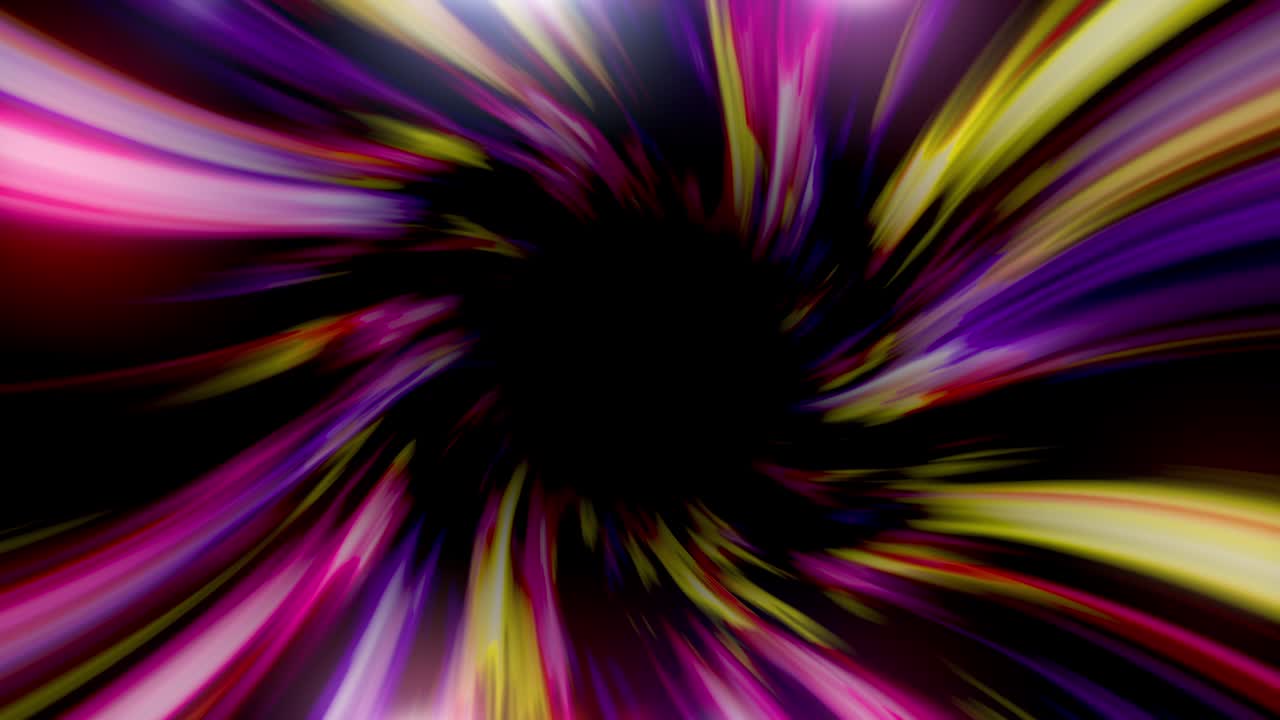 colorido remolino abstracto y efecto de movimiento en espiral animación de fondo
