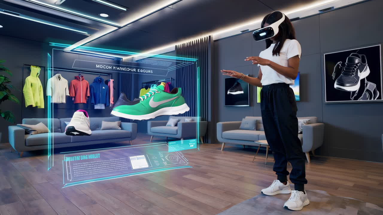 Virtual Shopping Experience in a Modern Fashion Store