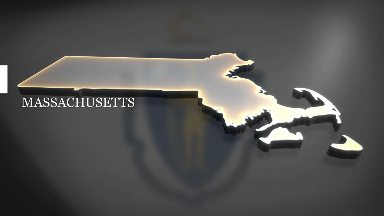 mapa animado en 3d de massachusetts