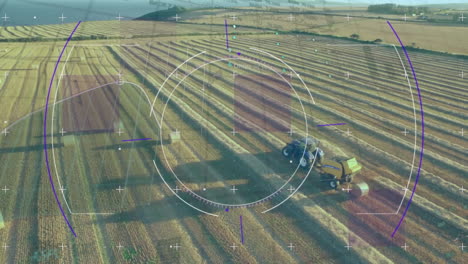Animation of scope scanning over field