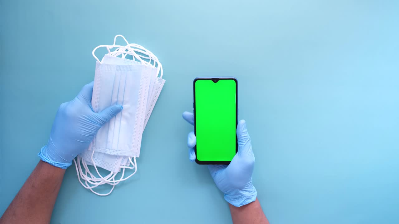 suministros médicos y teléfonos inteligentes