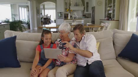 family spending time together at home