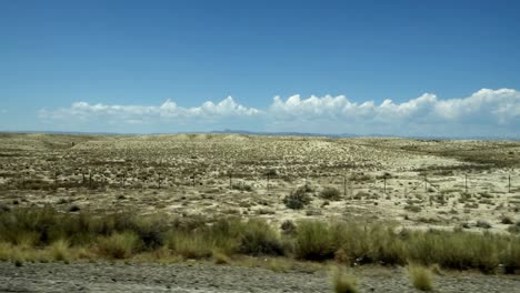 shot of driving by horizon in utah