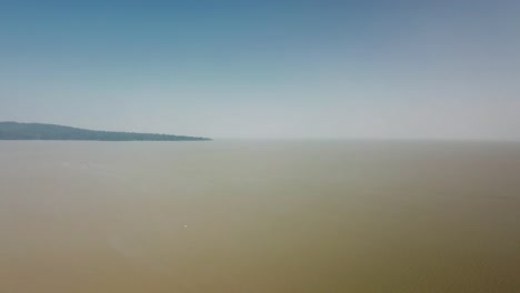 view of lake tana, ethiopia from a drone