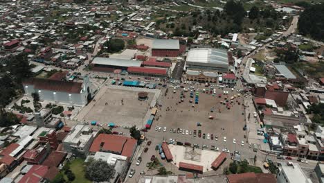 Vista-Aérea-De-Chamula,-Chiapas,-México.