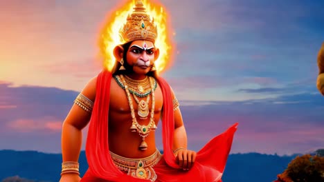 hanuman, the hindu god of strength and devotion