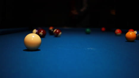man playing snooker or pool game